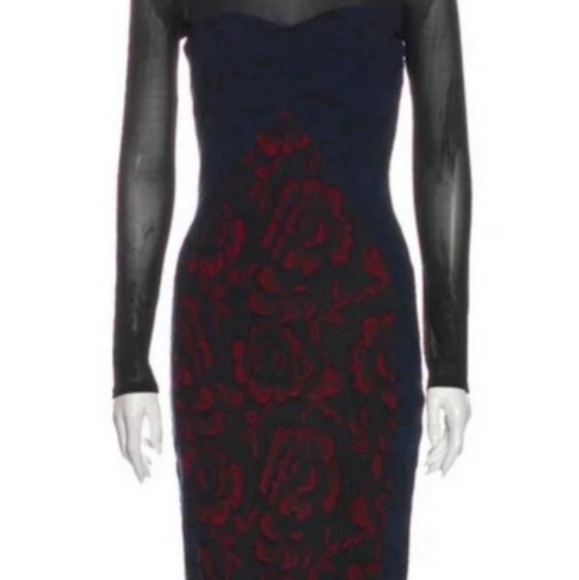 STELLA MCCARTNEY Designer Cocktail Dress Size 38/2 Blue Black Like New - Picture 3 of 14